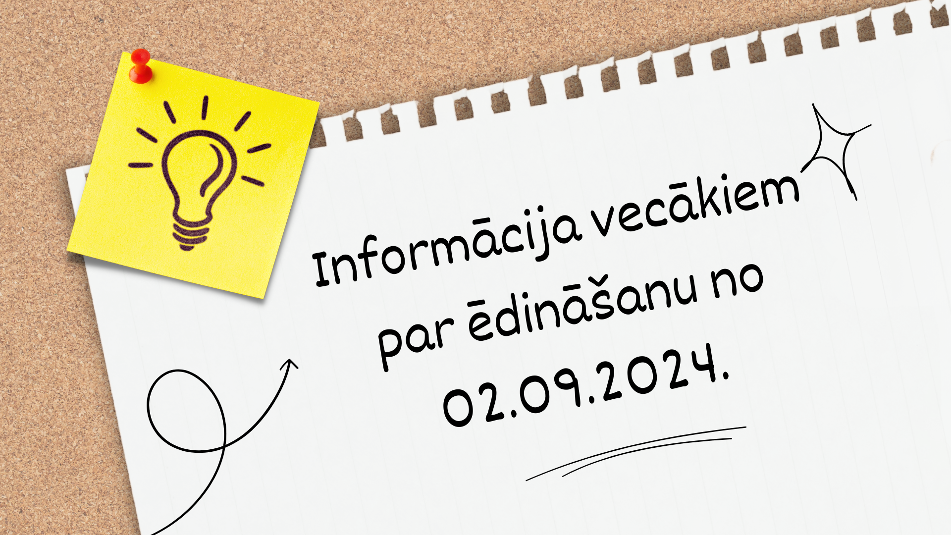 Informācija vecākiem par ēdināšanu no 02.09.2024.